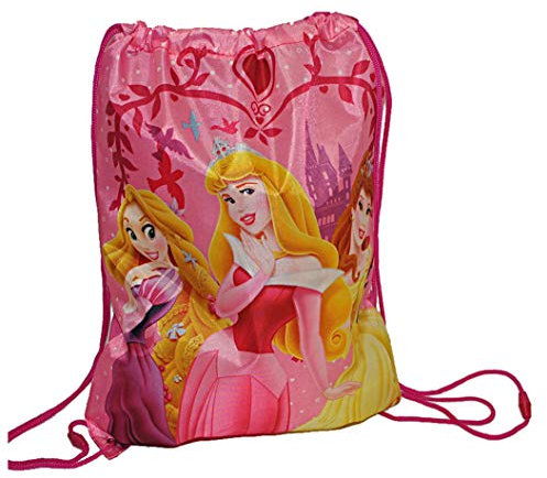 alles-meine.de GmbH Princess Sportbeutel - Turnbeutel - Schuhbeutel - wasserabweisend abwischbar für Mädchen pink Prinzessin - Schwimmbeutel Kindergarten/Gymnastikbeutel - ..
