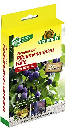 Neudorff Nachrüst Set für Neudomon PflaumenmadenFalle 2 Leimböden und 2 Pheromonkapseln