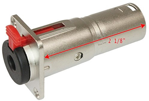 MCSPROAUDIO 1/4 TRS to XLR Male Pass Through Panel Mount Jack, 1 Count, Compatible with Audio Mixer, Microphone, Amplifier, Speaker, Musical Instrument, Headphone, DJ Equipment
