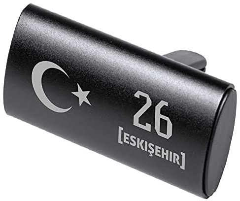 Auto Logo Parfüm Lufterfrischer Türkei Flagge Duft Spender Auto Emblem Duftspender Auto Entlüftungs-Parfüm Klimaanlage, Geruch Entfernen, Araba Kokusu Parfüm 26 Eskisehir