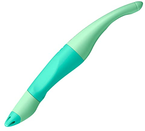 STABILO - Ergonomischer Tintenroller für Rechtshänder - EASYoriginal Pastel in Hauch von Minzgrün - Einzelstift - blau (löschbar) - inkl. Patrone