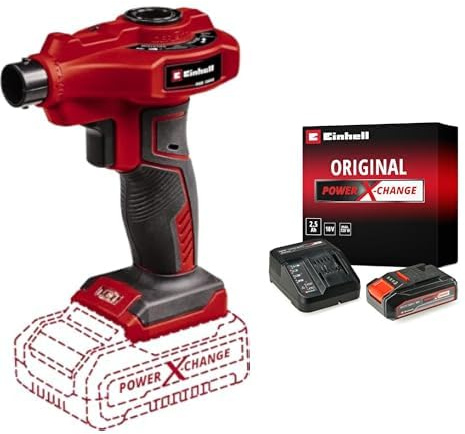 Einhell Akku-Luftpumpe CE-AP 18 Li Power X-Change (18V, Luftstrom 670 l/min, Betriebsdruck 0,05 bar, inkl. 2,5 Ah Akku und Ladegerät)