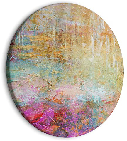 B&D XXL - Leinwandbild bunt wie gemalt, 80x80 cm, 1-teilig, Schlafzimmer | Hochwertige Leinwand, sofort aufhängbar, ideal fürs Wohn- oder Schlafzimmer, wasserfest und lichtecht, langlebig, stilvoll