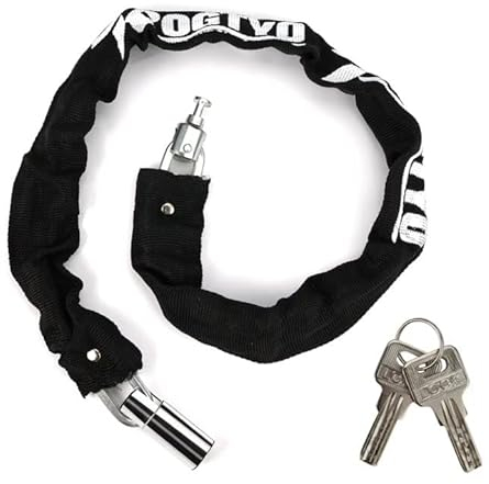 Lucchetto per bicicletta lungo 85 cm, per bambini e ragazzi, con chiave, antifurto, ad alta sicurezza, con chiusura impermeabile per biciclette e motociclette