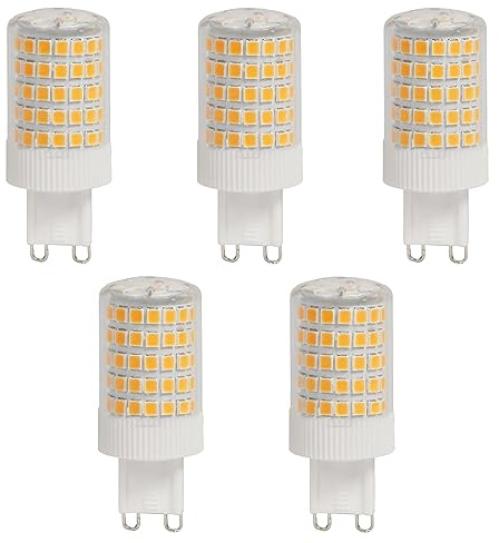 Aiwerttes 12 W G9 LED-Leuchtmittel, G9 LED-Leuchtmittel, nicht dimmbar, warmweiß, 3000 K, 1200 lm, G9 Energiesparlampen, entspricht 100 W Halogenlampen, kein Flackern, 5 Stück