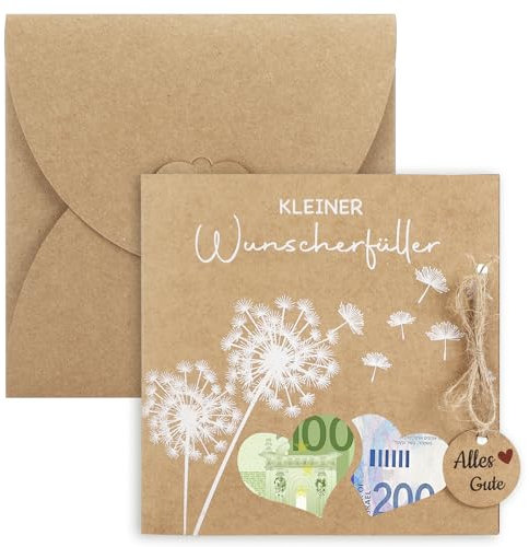 Auauraintt Wunscherfüller Geldgeschenke Verpackung Grußkarte,Jugendweihe Geschenke Karte Mit Umschlag,Lustiges Geburtstags, Hochzeits oder Feiertagskartengeschenk,for Men, Women, Girls, Boys