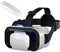 VR Brille für Handy, 3D Virtual Reality Headset, 3D VR Glasses Augenschutz Brille PC Unterhaltung mit kabelloser Fernbedienung, kompatibel 4,7-6,5 Zoll für iPhone Android
