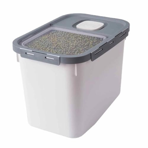 Contenitore ermetico per cibo per cani, 10 kg, contenitore ermetico per alimenti per animali domestici, contenitore ermetico per cibo per cani e gatti, a prova di umidità, per cani, gatti, uccelli e