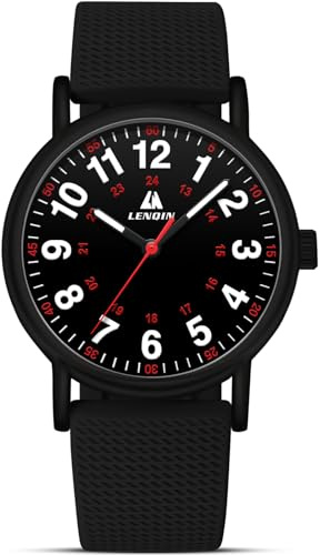 LN LENQIN Herren Uhr Edelstahl Uhren Herren Männer Analog Quarz Armbanduhren 30M wasserdichte Mode Casual Uhr für Männer