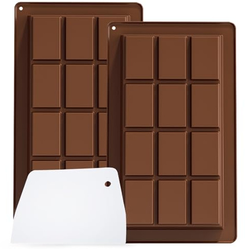 Moule Tablette Chocolat, Moule Silicone Chocolat, pour Barres énergétiques (2, YH1168)