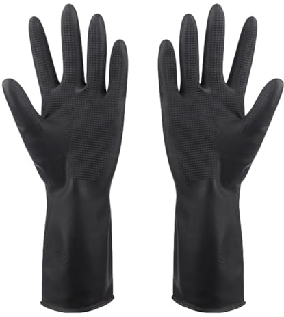 Haarfärbehandschuhe – Latexhandschuhe Für Untersuchungen, Professionelle Friseur-Handschuhe, Rutschfeste Handschuhe Mit Strukturiertem Griff, Einweg-Latexhandschuhe Für Haarfärbung, Tätowierung