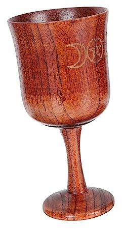 COLLBATH Utensilio De Sacrificio El Religioso De Madera Natural Diseño De Cinco Puntas Copa Ceremonial Decorativa Para Altar Uso Religioso Artesanal
