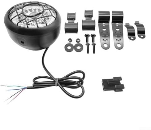 E-Bike Headlight, High performance Offroad Headlight for E Bikes with Low Light and Daily Running Light, Ebike Front Light 48V/36V Waterproof for Electric Bicycle Off-Road Use, ABS+Metal Housing