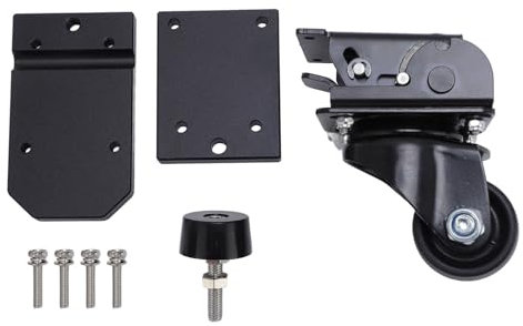 Haofy Kit de Rueda Packout Caster Accesorios de la Caja de Herramientas de Rodadura de Acero Delantero para un Manejo Fácil con Diseño Ergonómico Instalación Simple