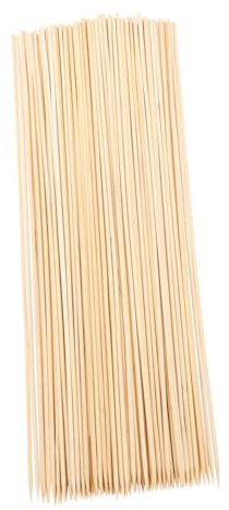 TOGEVAL Bastoncini Di Bambù Per Barbecue Spiedini Di Carne 50 Cm 100 Pezzi Punta Affilata Corpo Liscio Per Grigliate All’aperto Feste Matrimoni