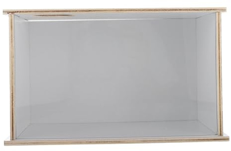 BESPORTBLE Multifunktionales Sandbad für Hamster und Chinchillas Quadratische Acryl Badewanne 25.2x15.2x14.5cm für Kleintiere im Wohnbereich und Streifenhörnchen