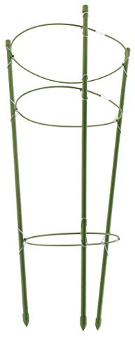 OUOULAJY Anelli di supporto per piante da giardino, traliccio per piante rampicanti, fiori e gabbia, 60 cm