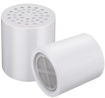 Micmetago Cartouche de remplacement pour filtre de douche, compatible adoucisseur d’eau et duschfilter, cartouche anti-calcaire et chlore pour peau sensible, cheveux secs et eau de douche plus douce