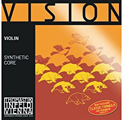 Thomastik Einzelsaite für 4/4 Violine Vision Titanium Orchestra - E-Saite Chromstahl, Titanium umsponnen, mittel, Kugel abnehmbar