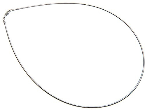 Silberketten-Store Omega Halsreifen 1,5mm Durchmesser - 925 Sterling Silber, Länge frei wählbar 38-55cm