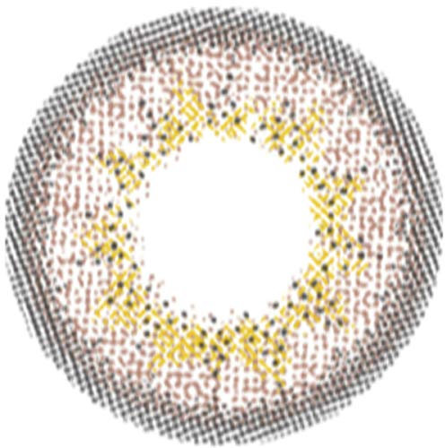 Matlens – EOS Farbige Kontaktlinsen ohne Stärke hazel braun Big eyes G-303 2 Linsen 1 Kontaktlinsenbehälter 1 Pflegemittel 50ml FBA