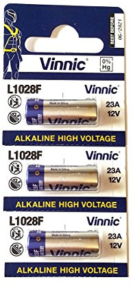 Pile 23A vinnic Haute Voltage 3 pièces 12v