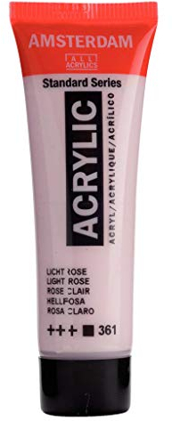 Amsterdam Standard Series Acrylic Paint - Hellrosa 361-20 ml Tube - Hohe Lichtechtheit - Mittlere Viskosität - Satinierte Oberfläche