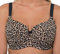 Gemm Womens Animal Print Leopard Full Cup Underwired Firm Support Comfort Bra,38F
