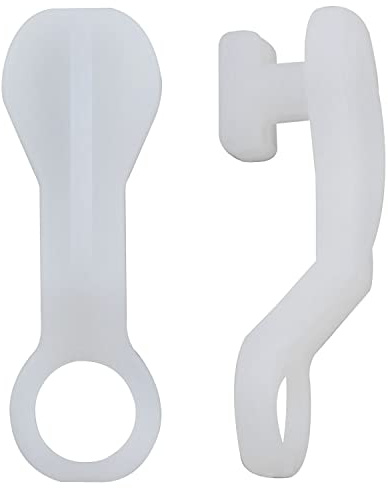 ZZLZX Juego de 50 guías para cortinas de techo blancas para barras transversales estándar blancas