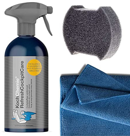 Koch Chemie Refresh Cockpit Care 500ml Inkl. Microfasertuch und Schwamm