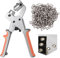 Grommet Tool Kit, Eyelet Pliers with 500pcs Eyelets Grommets (Inner Diameter 10mm), Handheld Eyelet Setting Tool, Hole Punch Pliers Set for Tarps, Fabrics, Leather, Belts, Awnings, and Cardboard