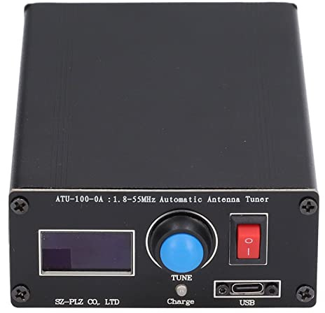 Automatischer ATU-100 Mini Antennentuner 0,96 Display USB Ladefunktion Radiotuner 1,8-55 MHz