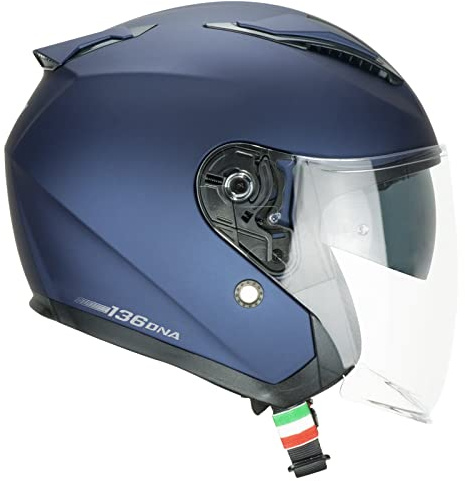 CGM Casque Jet 136A DNA Mono Bleu 136A-ALV-06-D1 Taille L