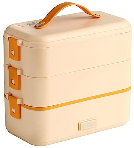 Contenitore per il pranzo elettrico, caldo contenitore per il pranzo per adulti, scaldavivande portatile, per auto/camion/casa, con contenitore in acciaio inossidabile 304, contenitore per il pranzo