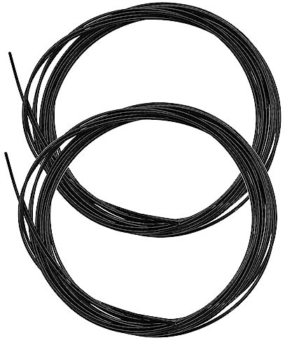 eMagTech 4 cordones de repuesto con bloqueo giratorio compatibles con BOA compatibles con Engelbert Strauss compatibles con cierres elásticos Shimano para zapatos, color negro, Black, 140