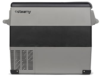 Steamy-E Single Zone 55, Elektrische Kompressor Kühlbox, 49 Liter, 12V/ 230V, zum Kühlen und Gefrieren, Für Camping