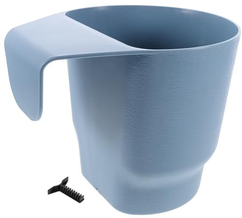 BESPORTBLE Jardinière Suspendue en Plastique Multifonctionnelle pour Balcon et Jardin Crochet Épais, Pot de Fleurs Extérieur pour Plantes Décoratives