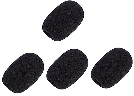 ifundom 25stücke Teiliges Mikrofonwindschutz Schwarz Atmungsaktive Und Praktische Abdeckung Für Gooseneck Mikrofone Für Konferenzen Interviews Und Bühnenauftritte