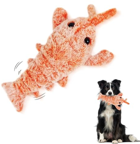 Recitem Hummer Hundespielzeug - Unzerstörbar für Zahnreinigung, Seil und Plüschtier - Interaktives Spielzeug für Kleine und Mittelgroße Hunde