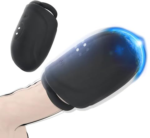 ZWFUN Elektrischer Penis Eichel Vibrator für Männer Training Massager mit 10 Modi Sexspielzeug für Männ Solo Masturbatoren Elektrisch handfrei Vibrierender Masturbator Sex Spielzeug für die Paare
