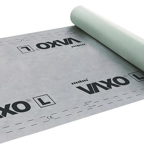 Decket Unterspannbahn Vaxo L 125 g, Dachfolie 75 m², Feuchtigkeitsschutz | Wind/Regen/Schnee; diffusionsoffen; wasserdicht & UV-beständig; mehrlagig