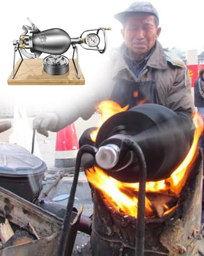 ENHEN Hand Popcorn Machine Hot Air Stovetop Popcorn Machine Chinese Traditional, Sweet And Salty Fun Pop Corn Amplifier For Christmas Family Gathering, As a Gift for Friend