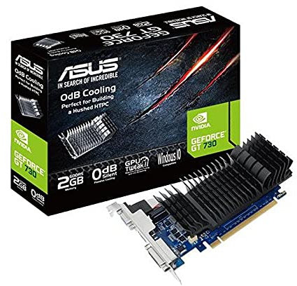 Tarjeta gráfica VGA 2GB DDR5, NVIDIA GT 730, Rendimiento eficiente para Juegos y Multimedia, Ideal para actualizaciones de PC.