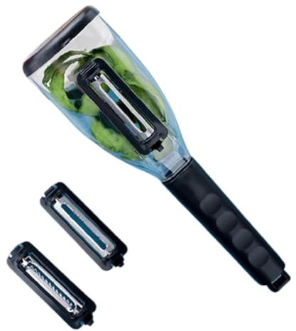 Pelapatate multiuso con scatola portaoggetti 3 in 1 manico pelapatate adatto per frutta e verdura
