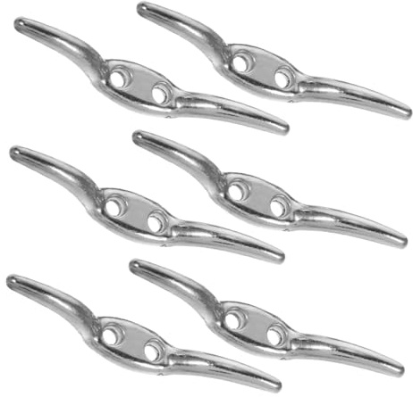 Operitacx Gancho de Metal para Cuerda de Persiana Superficie Lisa y Fácil Instalación, 6 Piezas, Soporte para Cordón de Persianas en Dormitorio o Estudio, Color Plata