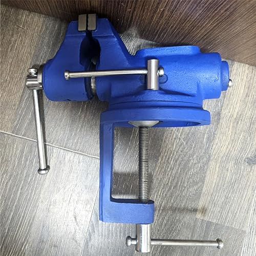 BOLTWORK Table Vice, 65mm Clamp Type, 360-Degree Swivel Base, Heavy Duty Workshop Bench Vice, 4.6 kg