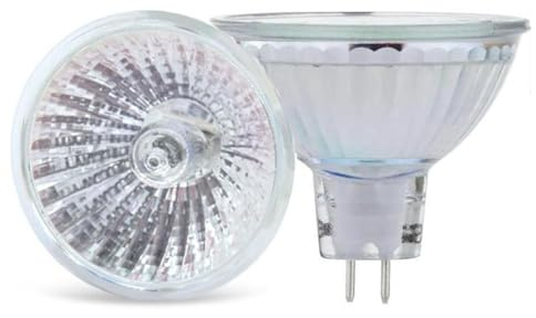 UGEFKMQ 1PCS Faretto alogeno MR16 230V 20W Lampadina alogena Coppa GU5.3 50 Watt 230 Volt MR16 Lampadine alogene Riflettore bianco caldo 50W
