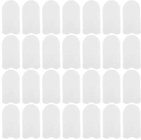 Healeved 200 protectores de dedos de tela no tejida - Dedales transpirables - Fundas para dedos de tela no tejida con patrón de perlas de doble cara - Kit de cuidado dental para perros y gatos