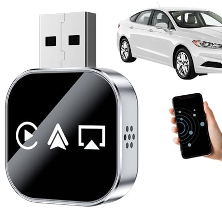 Adaptador de pantalla inalámbrico - Espejo inalámbrico de teléfono a pantalla para coche, soporte Miracast, mirroring de schrmo móvil, dongle para streaming mirroring de pantalla | para desplazamiento