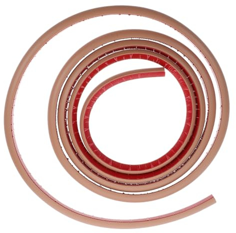 MAGICLULU Moulure Adhésive Quart de Rond Flexible en PVC 3 Mètres, pour Escaliers, Coins et Plinthes Souples, Protection L'Humidité, Usage Salle de Bain et Sols